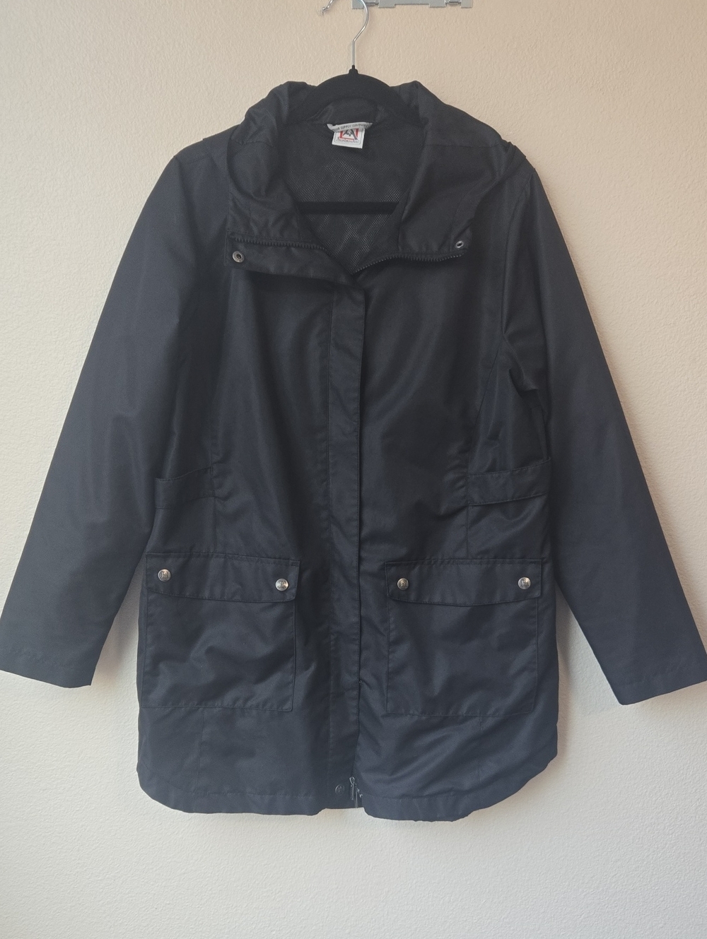 Avalanche Black Hooded Utility Jacket